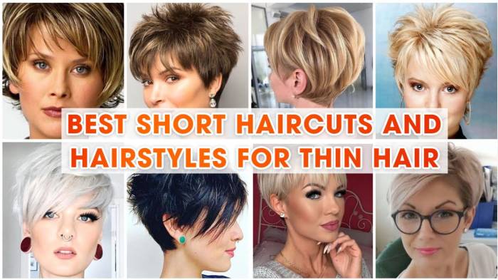 Hairstyles for short fine thin hair