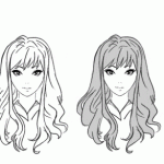 Female long hair anime hairstyles